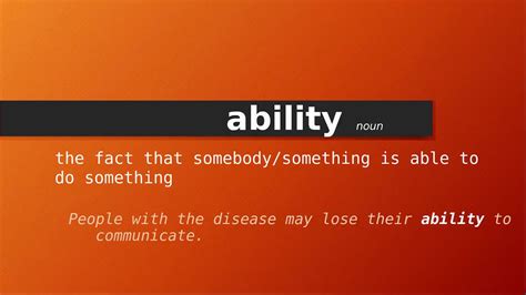 ability meaning in tagalog